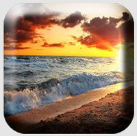 Sea Waves Sunset Live Wallpaper