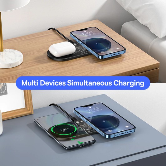 Overview of the Baseus Dual Wireless Charger for iPhone