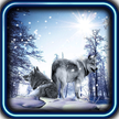Snow Wolf HD Live wallpaper