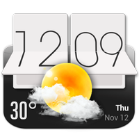 Weather and clock HTC Sense style