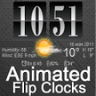 Anime Digital Clock with Weather / Live Wallpaper Flip Clock