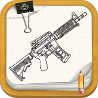 We draw Guns, Barrels and Bombs