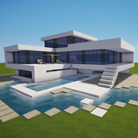 Minecraft house building