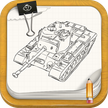 Drawing Battle Tanks of War