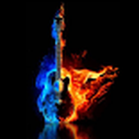 Burning guitar. Live Wallpaper / Burning Guitar LWP